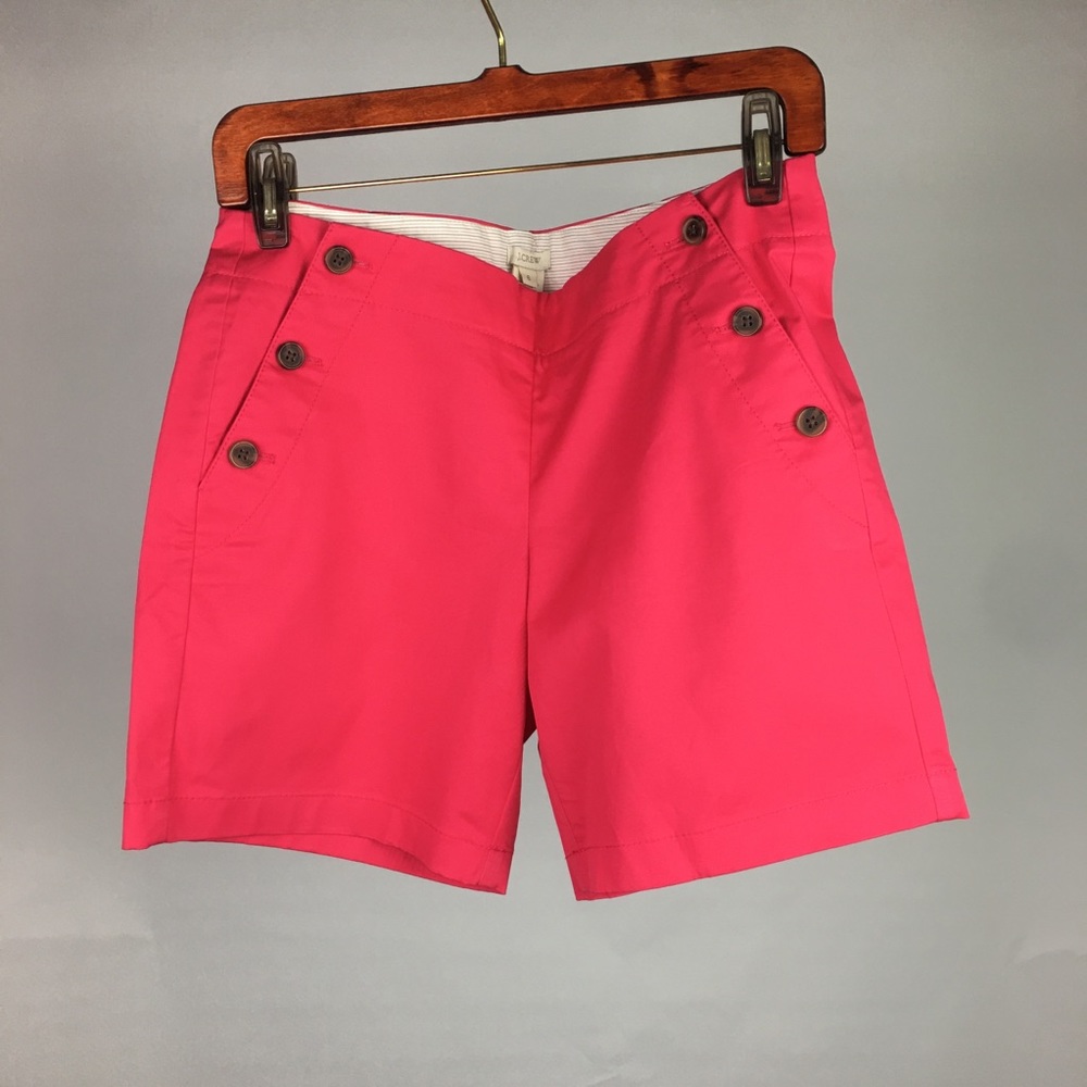 J.Crew Sailor Shorts in Pink, Size 6 EUC
